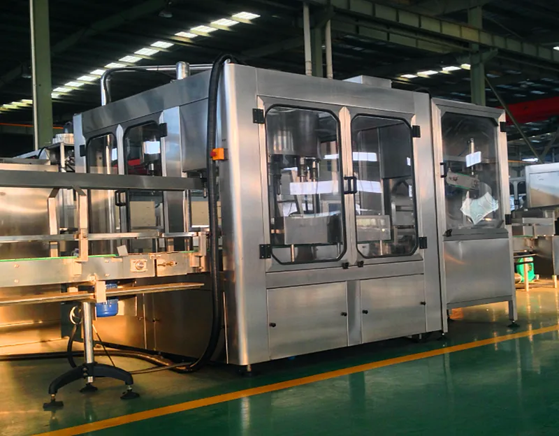 Filling and capping section