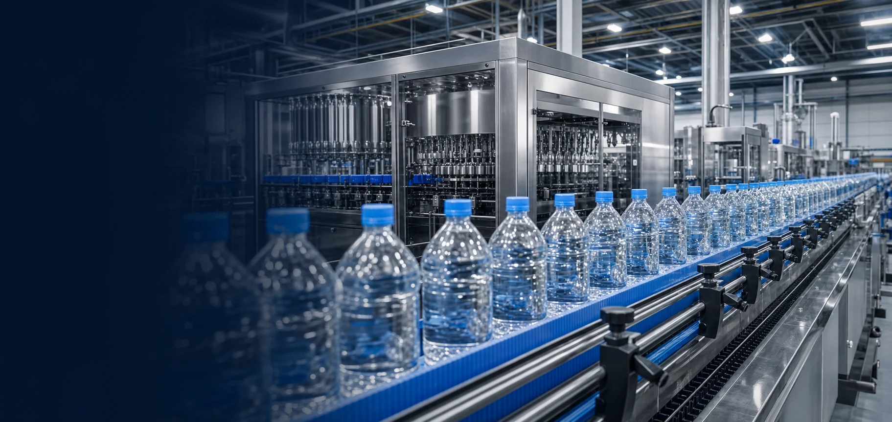 Beer Filling Machine in a complete production line