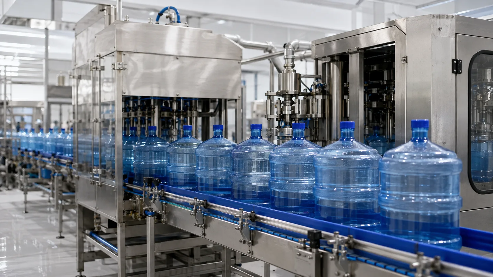 3 to 5 gallon barreled water production line