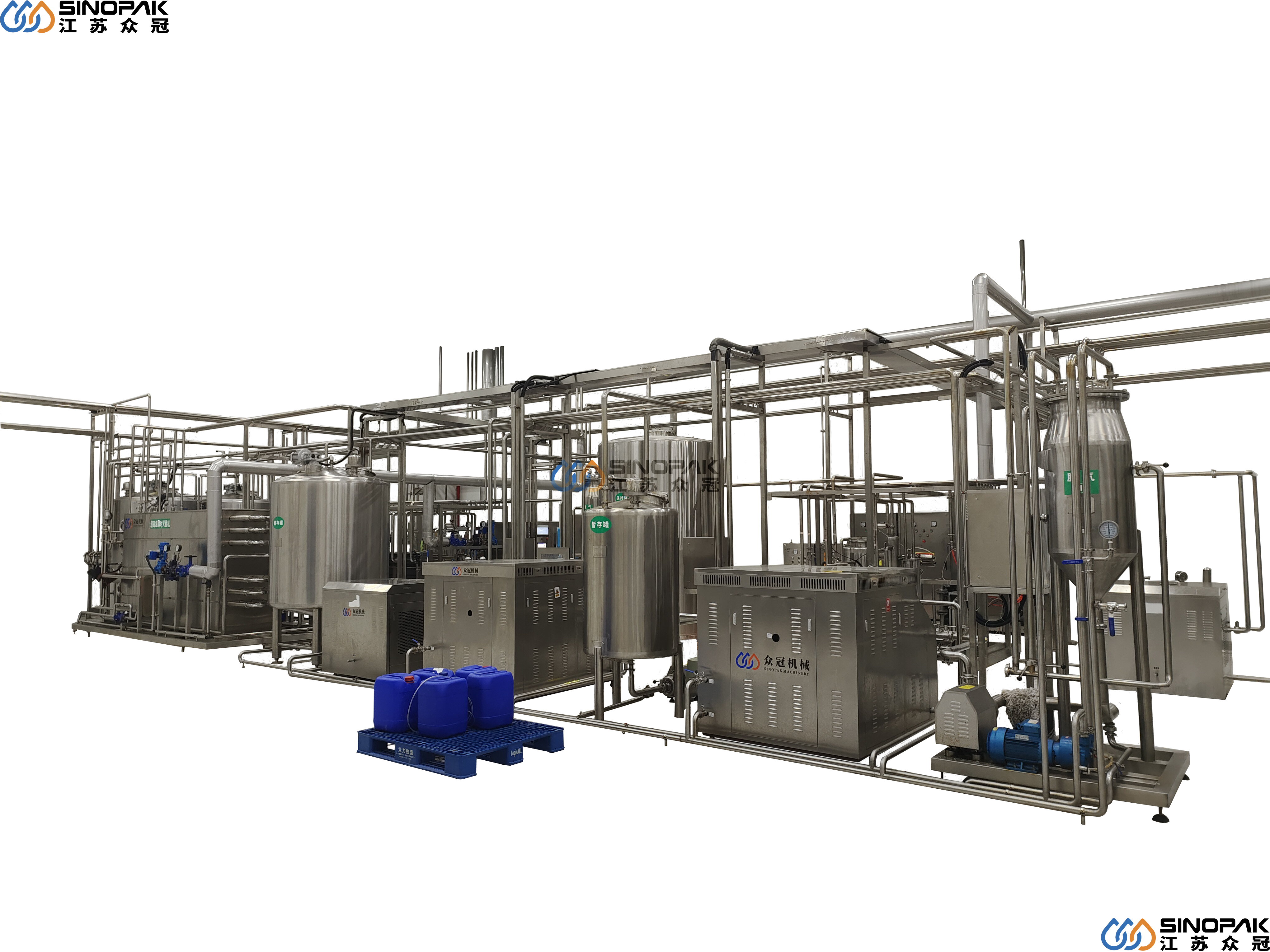 Carbonated soft drinks mixing system