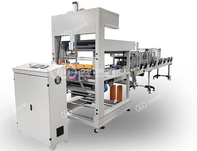 Automatic Bottle pe Film Shrink Wrapping Packing Machine Factory price 45 packages per minute