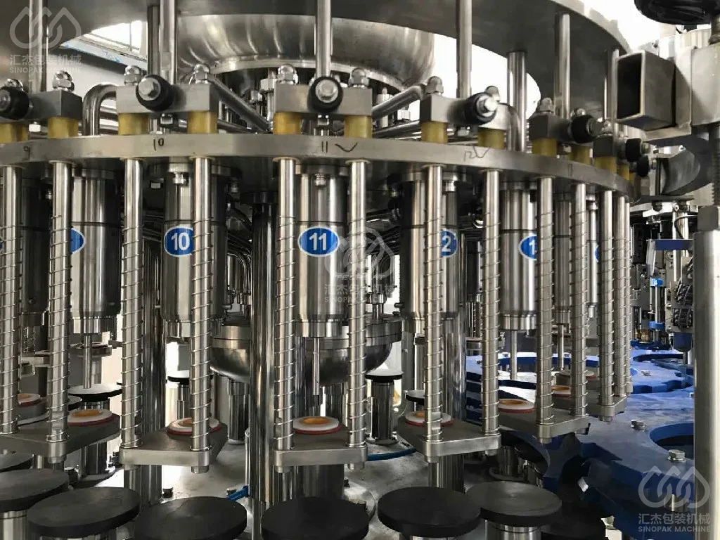 Liquor & Alcohol Filling Machine (Glass bottle ROPPCrown metal cap)