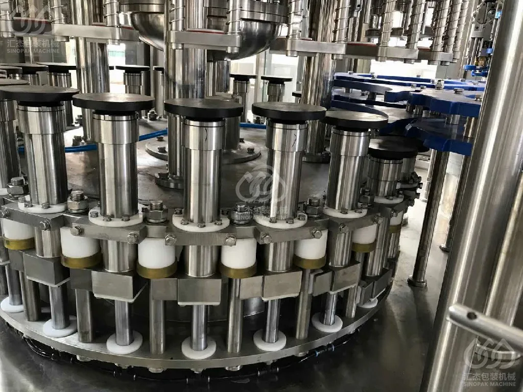 Liquor & Alcohol Filling Machine (Glass bottle ROPPCrown metal cap)