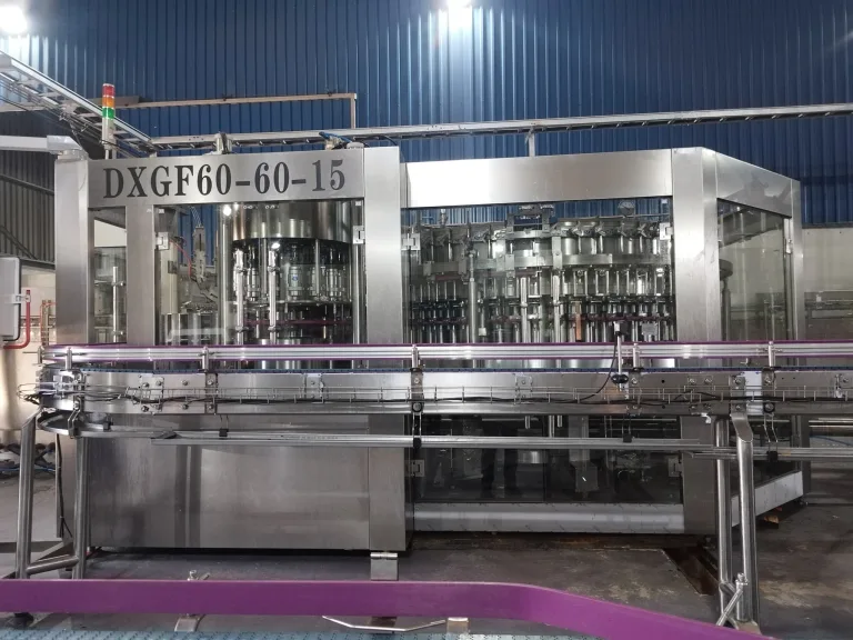 20000BPH DXGF60-60-15  Cola Sprite Carbonated Soft Drinks Beverage Filling Bottling Machine
