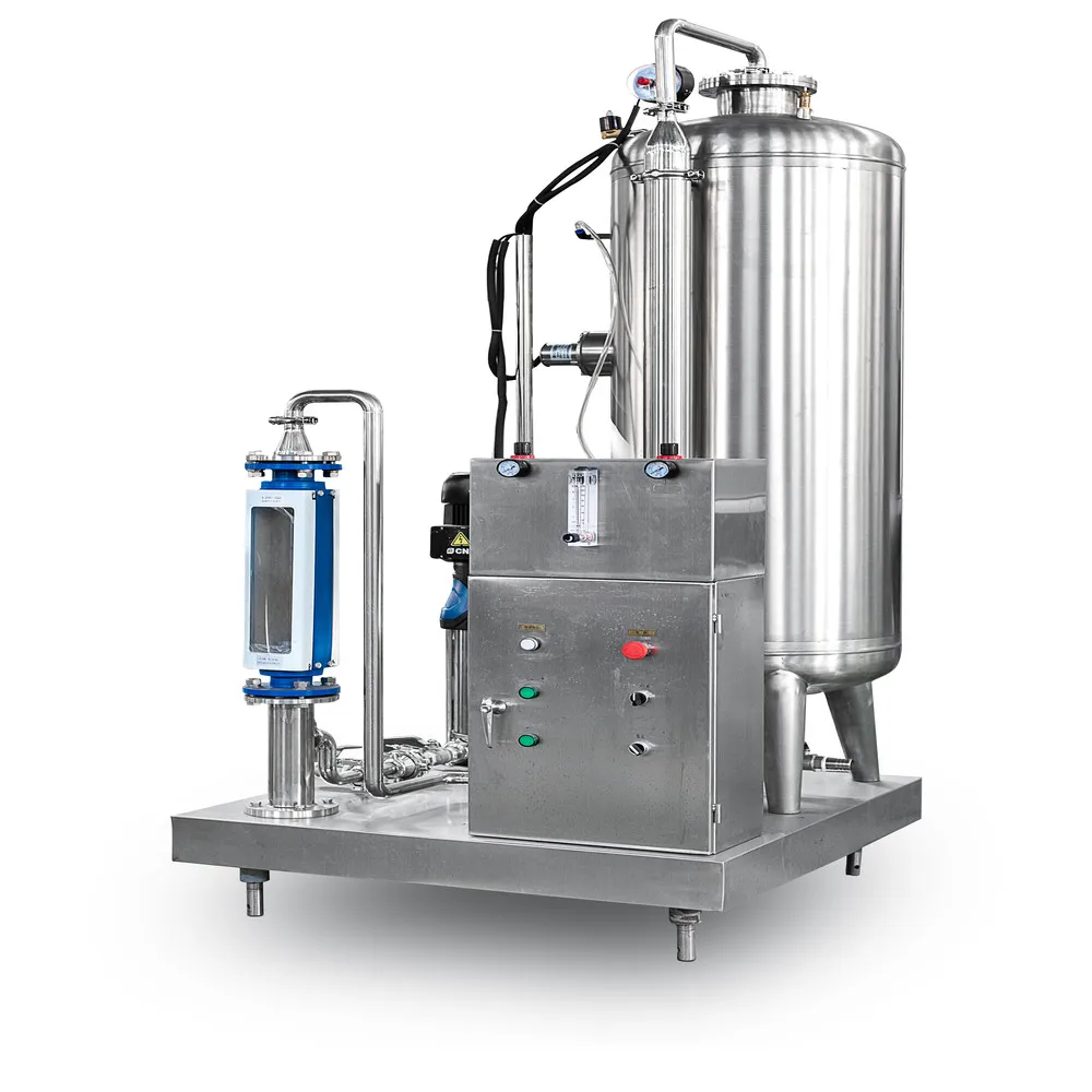 Carbonated soft drinks mixing system