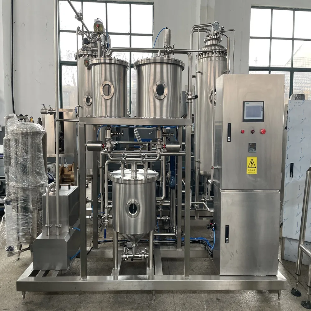 Carbonated soft drinks mixing system