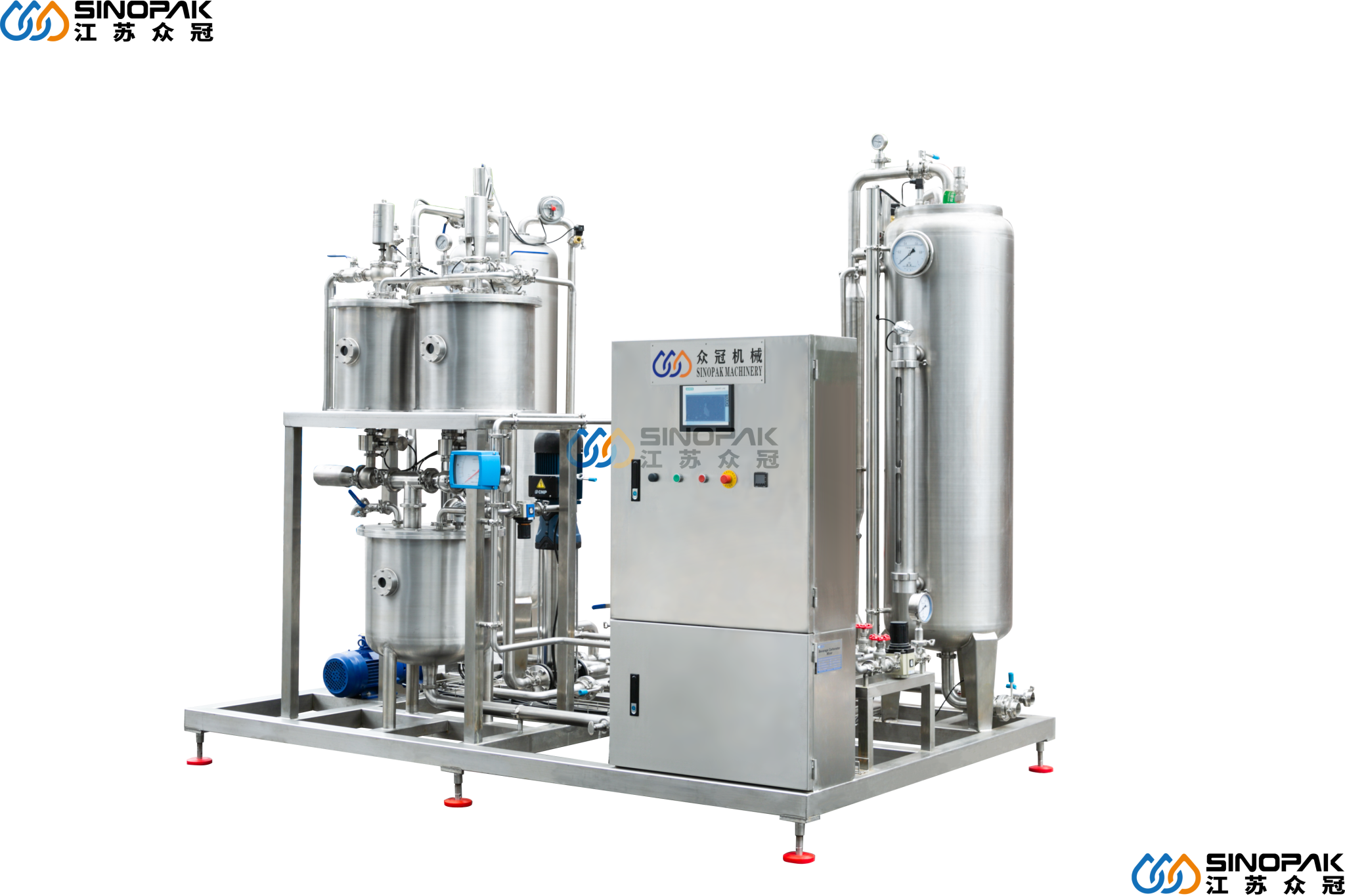 Mélangeur automatique de CO2 pour boissons gazeuses Machine de mélange de boissons gazeuses Carbonateur Usine d'aliments et de boissons