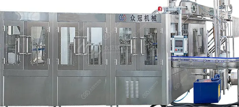 Línea de producción automática de jugo de frutas de alta velocidad RXGF 40-40-10 de 15,000 BPH