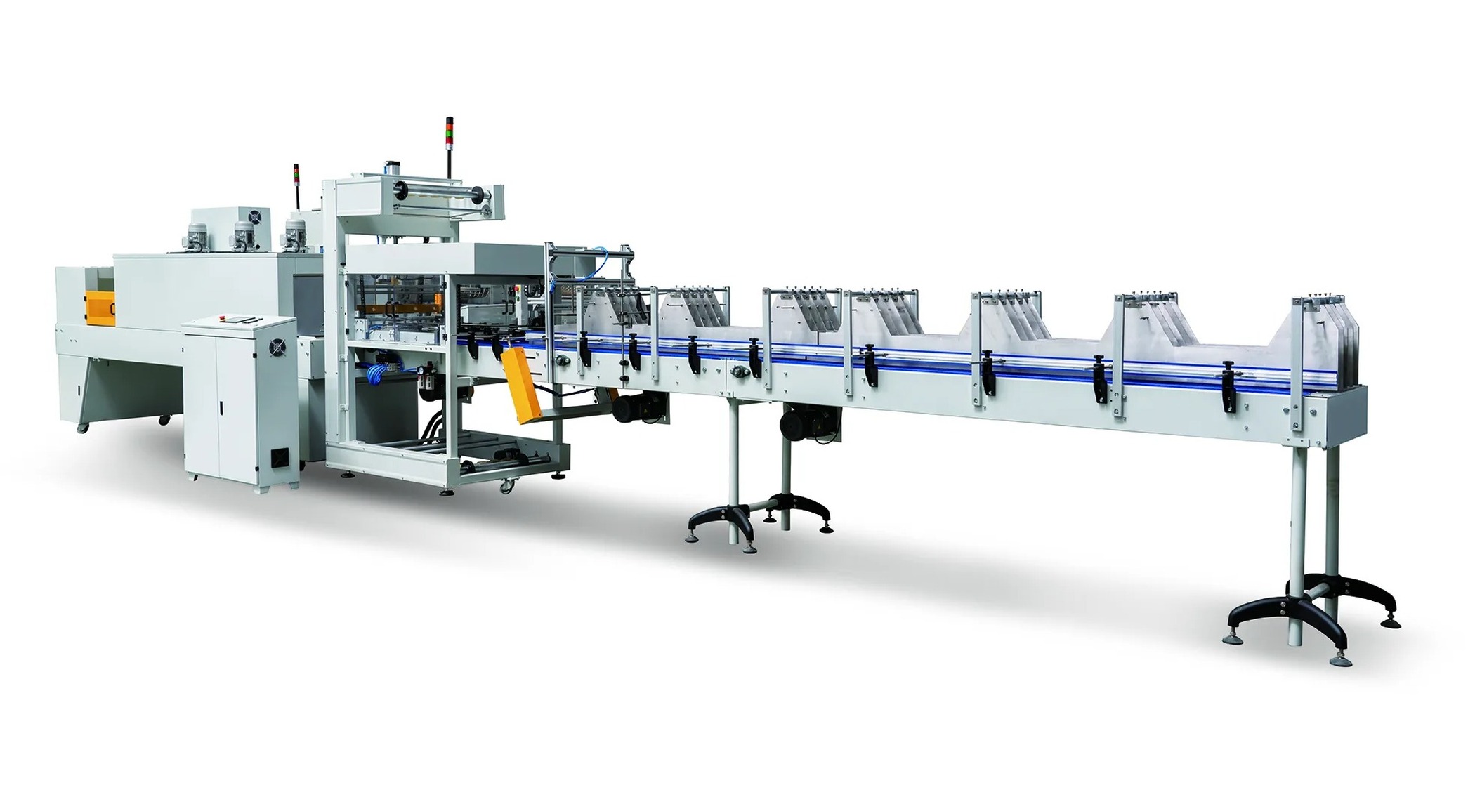 Machine d'emballage sous film avec plateau